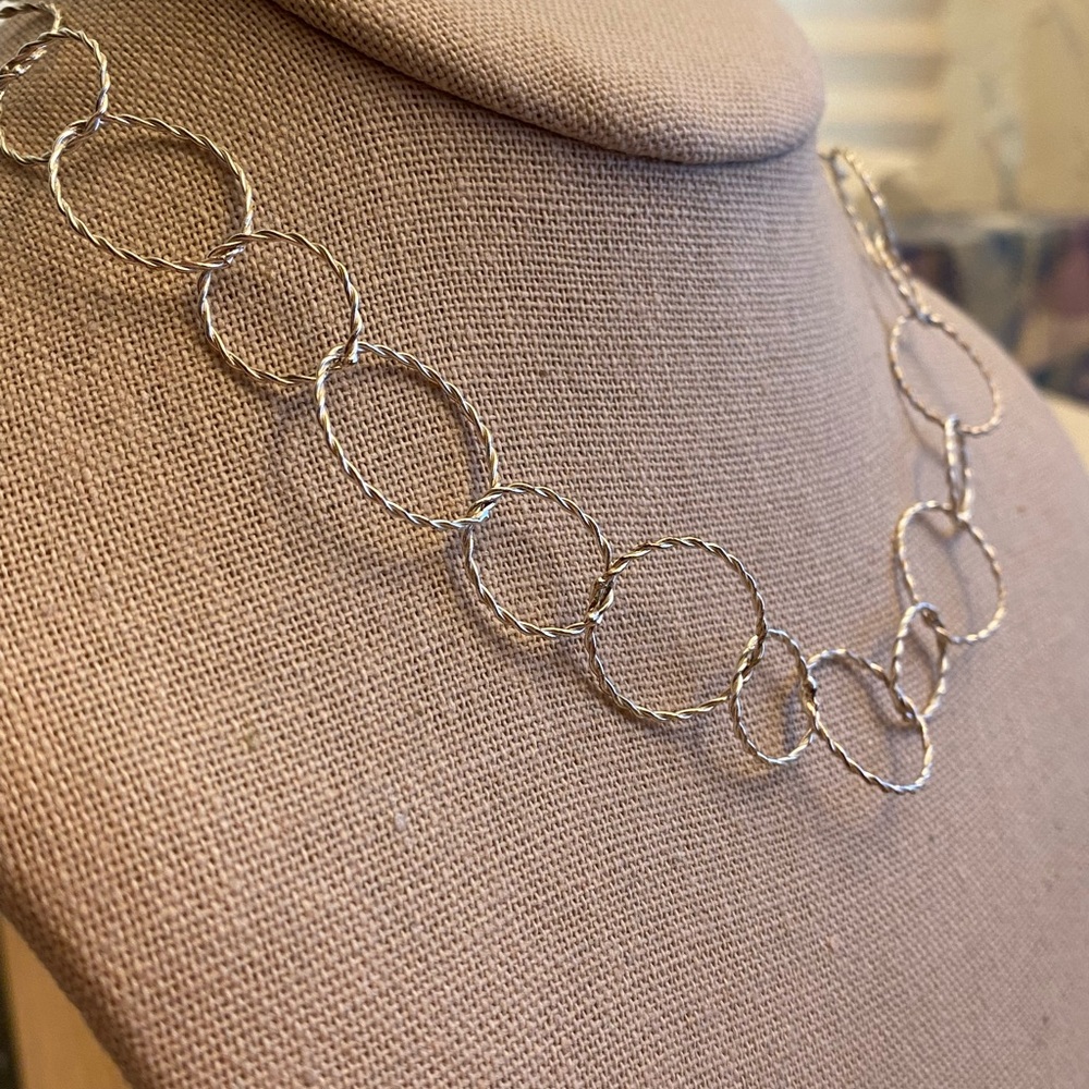 Beautiful 925 Sterling Silver Interlocking Circle… - image 3